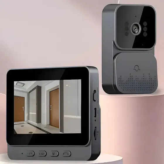 Timbre con cámara y pantalla