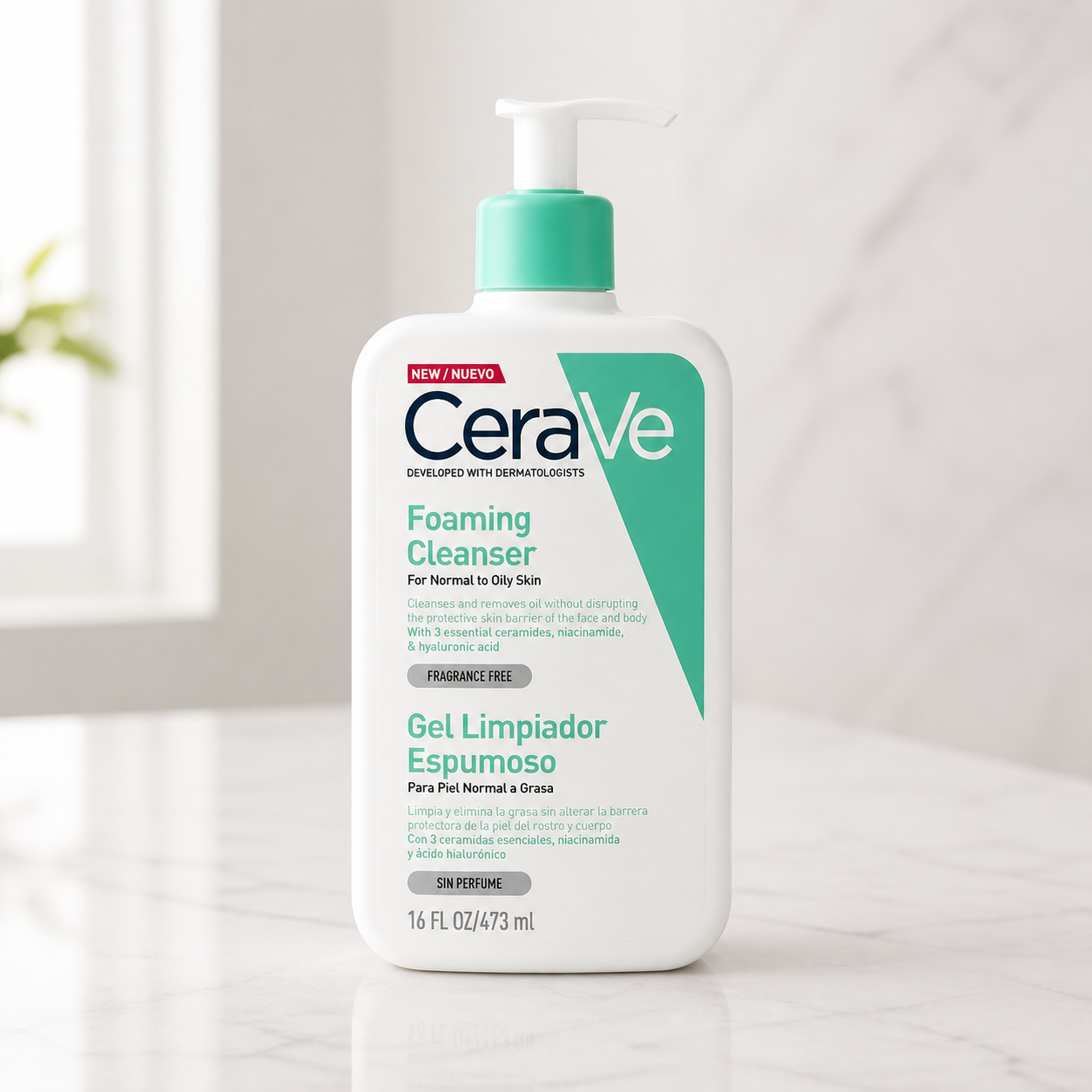 CeraVe Gel Limpiador Espumoso 473 ml