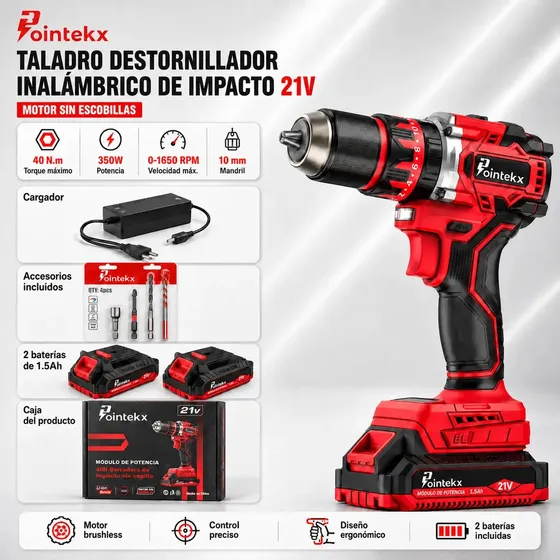 Pointekx Lite 21 V con 2 baterías