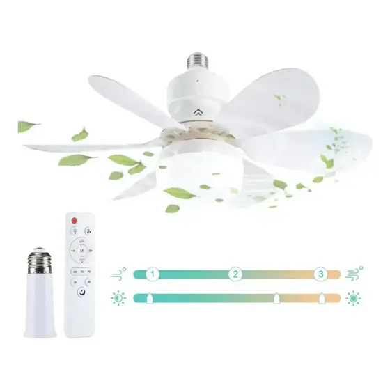 Ventilador de techo 52 cm con luz
