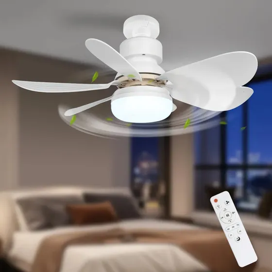 Ventilador compacto 42 cm con luz